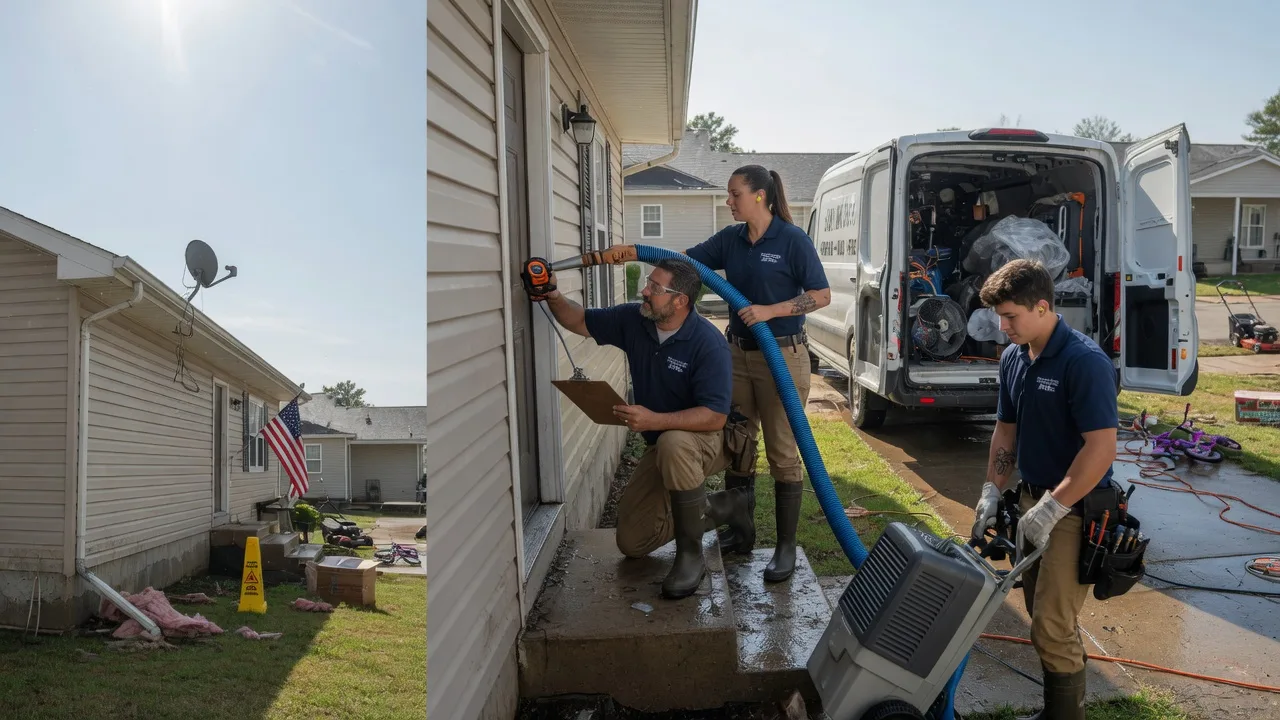 Ceiling Water Damage Restoration in Mayfield, KS near me